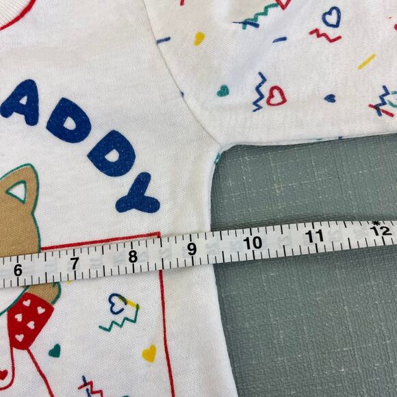 Vintage Andover Togs 80s I Love Daddy Long Sleeve Tee Shirt 24 Months USA - Picture 8 of 8